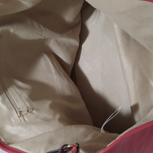 Jones New York Red Tote with Animal Print Scarf - Picture 6 of 14